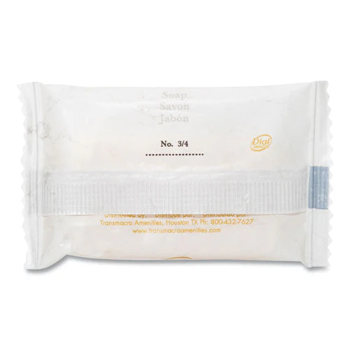 Amenities Deodorant Soap, Pleasant Scent, # 3/4 Individually Wrapped Bar, 1,000/carton - Image 3