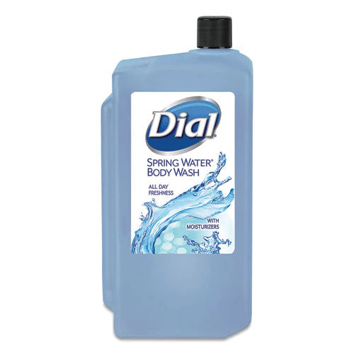 Body Wash Refill For 1 L Liquid Dispenser, Spring Water, 1 L, 8/carton - Image 1