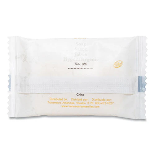 Amenities Cleansing Soap, Pleasant Scent, # 3/4 Individually Wrapped Bar, 1,000/carton - Image 2
