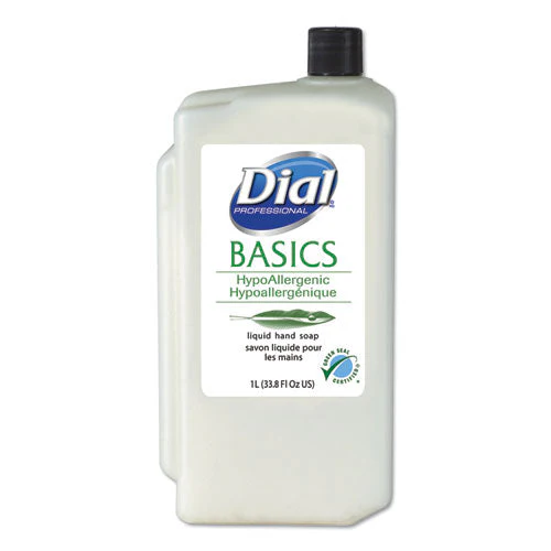 Basics Liquid Hand Soap Refill For 1 L Liquid Dispenser, Fresh Floral, 1 L, 8/carton - Image 1