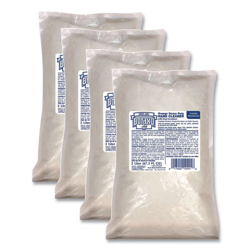 Orange Heavy Duty Hand Cleaner, 2 L Refill Bag, 4/carton - Image 1