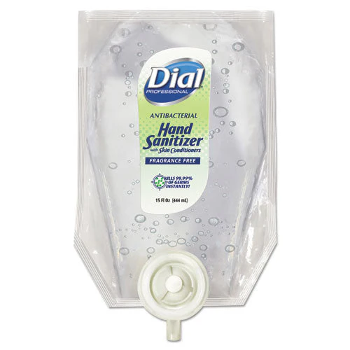 Antibacterial Gel Hand Sanitizer Refill For Versa Dispenser, Fragrance-free, 15 Oz, 6/carton - Image 1