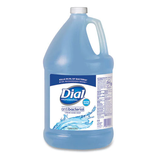 Antibacterial Liquid Hand Soap, Spring Water, 1 Gal, 4/carton - Image 1
