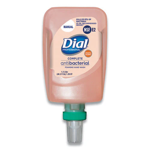Antibacterial Foaming Hand Wash Refill For Fit Manual Dispenser, Original, 1.2 L, 3/carton - Image 1