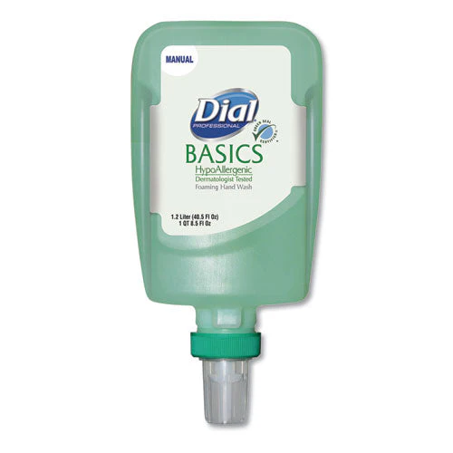 Basics Hypoallergenic Foaming Hand Wash Refill For Fit Manual Dispenser, Honeysuckle, 1.2 L, 3/carton - Image 1