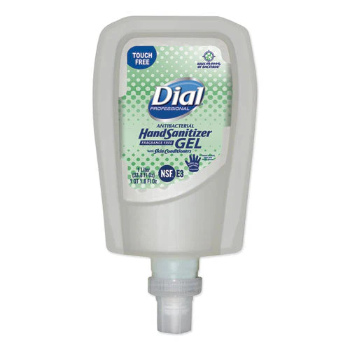 Antibacterial Gel Hand Sanitizer Refill For Fit Touch Free Dispenser, 1.2 L Bottle, Fragrance-free, 3/carton - Image 1