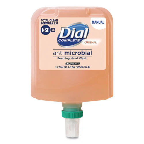 Antibacterial Foaming Hand Wash Refill For Dial 1700 Dispenser, Original, 1.7 L, 3/carton - Image 1