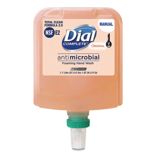 Antibacterial Foaming Hand Wash Refill For Dial 1700 V Dispenser, Original, 1.7 L, 3/carton - Image 1
