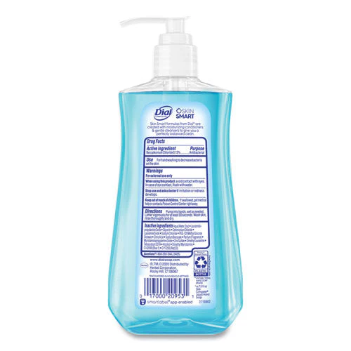 Antibacterial Liquid Hand Soap, Spring Water, 11 Oz Pump Bottle, 12/carton - Image 2