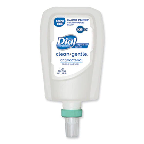 Clean+gentle Antibacterial Foaming Hand Wash Refill For Fit Touch Free Dispenser, Fragrance Free, 1 L, 3/carton - Image 1