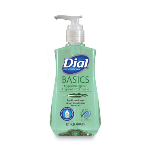 Basics Mp Free Liquid Hand Soap, Unscented, 7.5 Oz Pump Bottle, 12/carton - Image 1