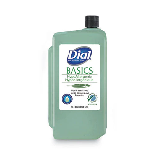 Basics Mp Free Liquid Hand Soap, Unscented, 1 L Refill Bottle, 8/carton - Image 1
