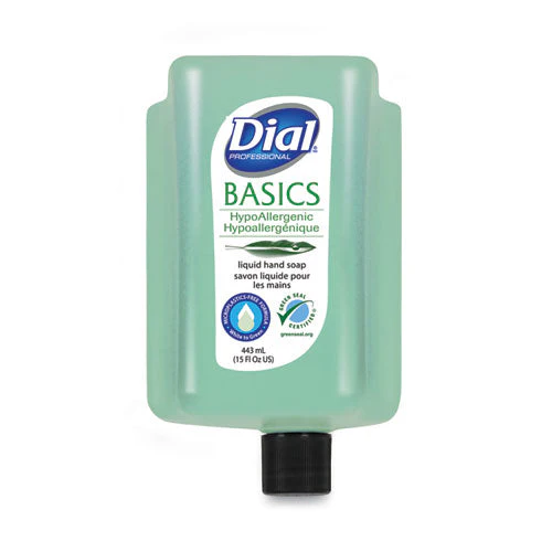 Basics Mp Free Liquid Hand Soap Refill For Versa Dispenser, Unscented, 15 Oz Refill Bottle, 6/carton - Image 1