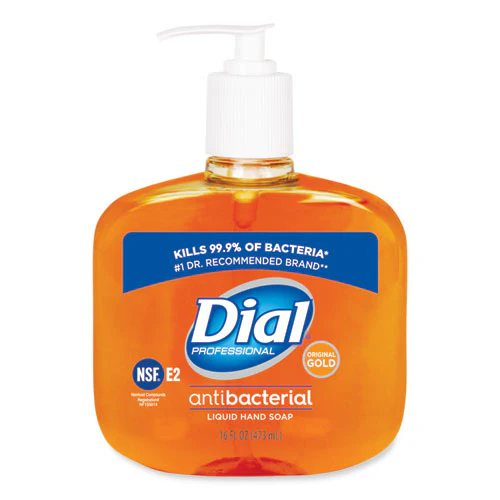 Gold Antibacterial Liquid Hand Soap, Floral, 16 Oz Pump, 12/carton - Image 1