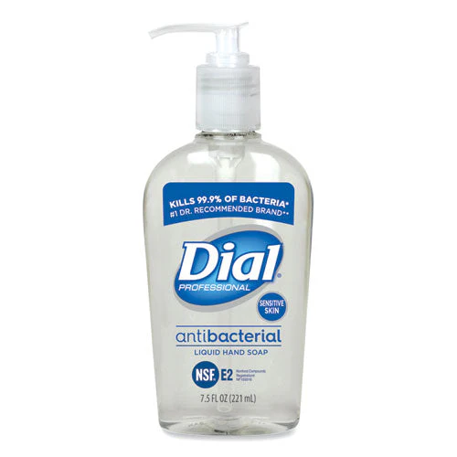 Antibacterial Liquid Hand Soap For Sensitive Skin, Floral, 7.5 Oz Pump, 12/carton - Image 1
