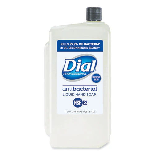 Antibacterial Liquid Hand Soap For Sensitive Skin Refill For 1 L Liquid Dispenser, Floral, 1 L, 8/carton - Image 1