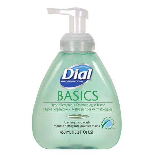 Basics Hypoallergenic Foaming Hand Wash, Honeysuckle, 15.2 Oz, 4/carton - Image 1