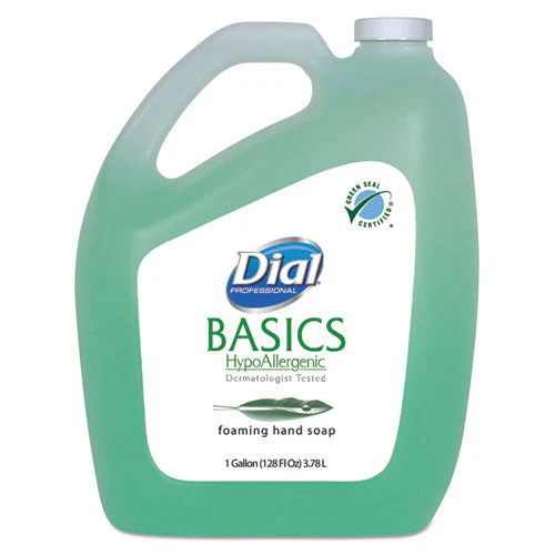 Basics Hypoallergenic Foaming Hand Wash, Honeysuckle, 1 Gal, 4/carton - Image 1