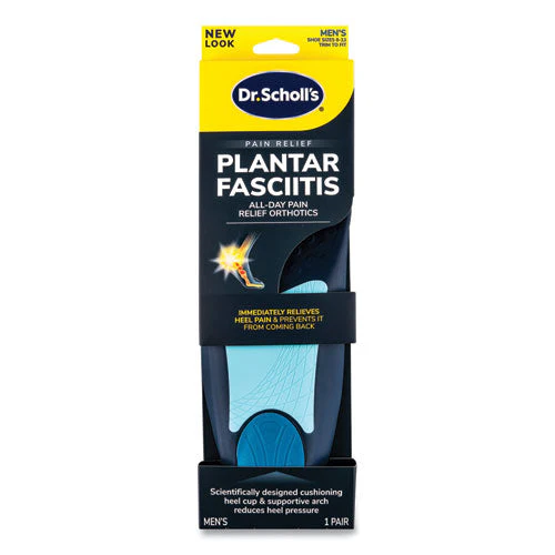 Plantar fasciitis all-day Pain Relief Orthotics For Men, Men Size 8 To 13, Blue - Image 1