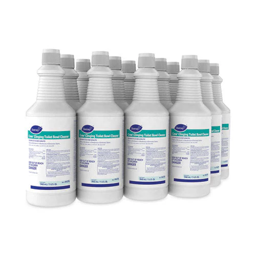 Crew Clinging Toilet Bowl Cleaner, Floral Scent, Liquid, 1 Qt. Bottle, 12/ct - Image 1