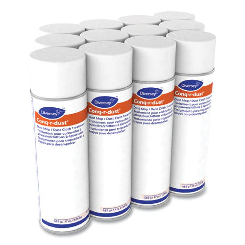 Conq-r-dust Dust Mop/dust Cloth Treatment, Amine Scent, 17 Oz Aerosol Spray, 12/carton - Image 2