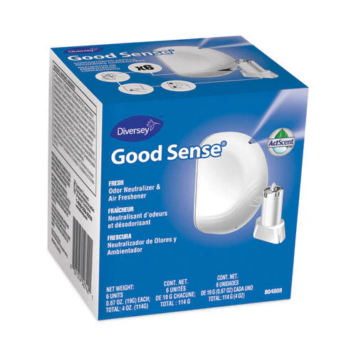 Good Sense Automatic Spray System, Fresh Scent, Yellow, 0.67 Oz Cartridge, 12/carton - Image 1