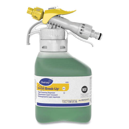 Suma Break-up Heavy-duty Foaming Grease-release Cleaner, 1,500 Ml Bottle, 2/carton - Image 1