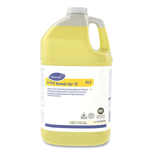 Suma Break-up Ii D3.5 Heavy-duty Foaming Grease-release Cleaner, 128 Oz Bottle, 4/carton - Image 1
