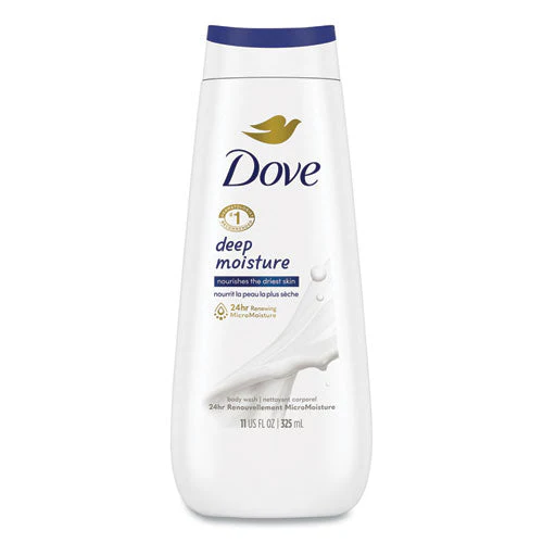 Dove Body Wash Deep Moisture, 11 Oz Bottle, 6/carton - Image 1