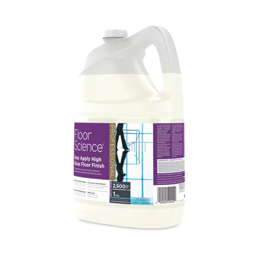 Floor Science Premium High Gloss Floor Finish, Clear Scent, 1 Gal Container,4/ct - Image 3