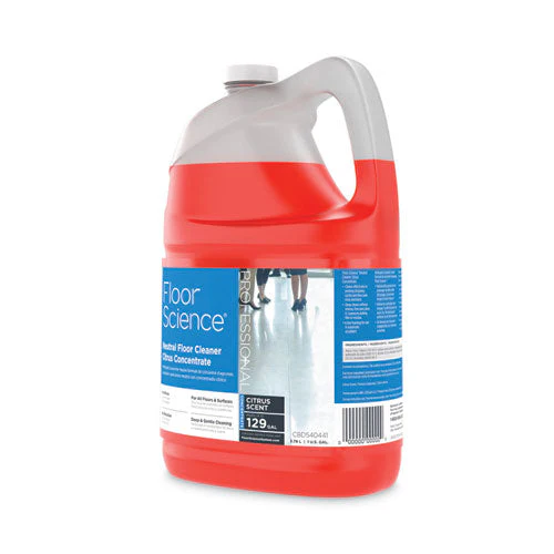 Floor Science Neutral Floor Cleaner Concentrate, Citrus Scent, 1 Gal, 4/carton - Image 2