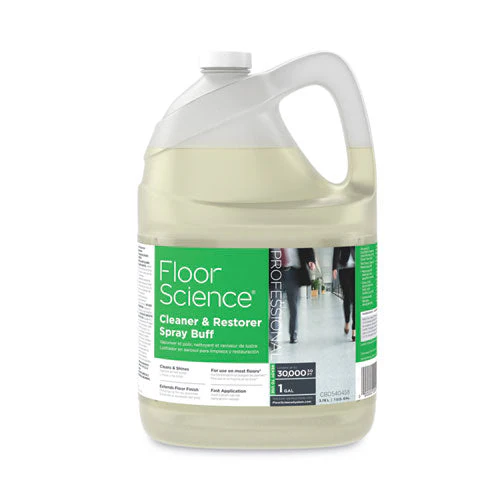 Floor Science Cleaner/restorer Spray Buff, Citrus Scent, 1 Gal Bottle, 4/carton - Image 1
