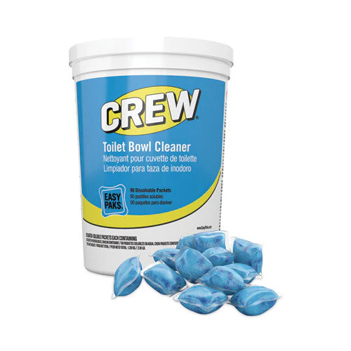 Crew Easy Paks Toilet Bowl Cleaner, Fresh Floral Scent, 0.5 Oz Packet, 90 Packets/tub, 2 Tubs/carton - Image 1