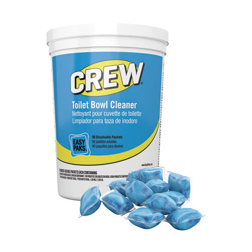 Crew Easy Paks Toilet Bowl Cleaner, Fresh Floral Scent, 0.5 Oz Packet, 90 Packets/tub - Image 1