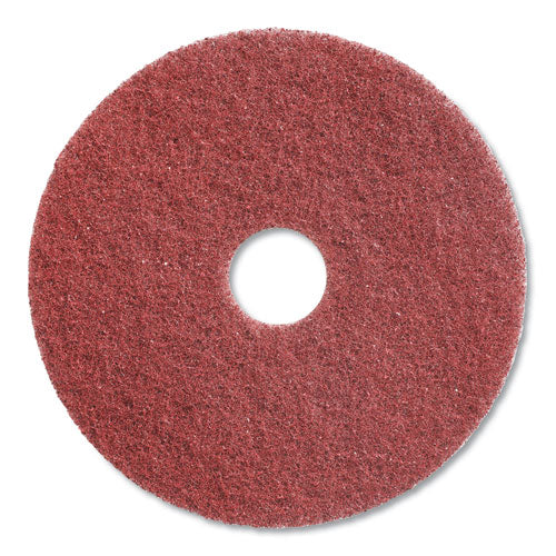 Twister Floor Pad, 17" Diameter, Red, 2/carton - Image 1