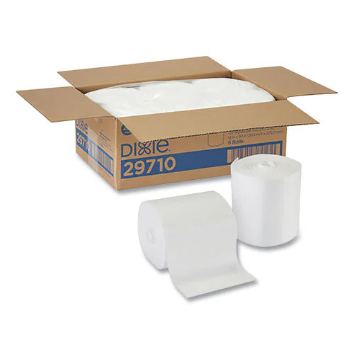 Foodservice Surface System Quat-compatible Disposable Wipe Refill, 1-ply, 8.1 X 12, White, 135 Sheets/roll, 6 Rolls/carton - Image 1