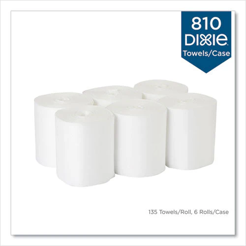 Foodservice Surface System Quat-compatible Disposable Wipe Refill, 1-ply, 8.1 X 12, White, 135 Sheets/roll, 6 Rolls/carton - Image 2