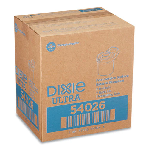 Surface System Manual Wipe Dispenser, 9.98 X 8.06 X 8.93, White/red - Image 1