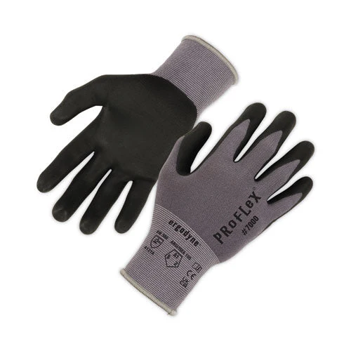 Proflex 7000 Nitrile-coated Gloves Microfoam Palm, Gray, Small, 12 Pairs/pack, Ships In 1-3 Business Days - Image 1