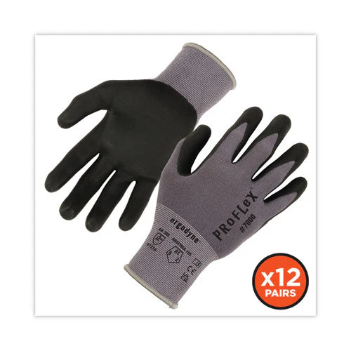 Proflex 7000 Nitrile-coated Gloves Microfoam Palm, Gray, Medium, 12 Pairs/pack, Ships In 1-3 Business Days - Image 3