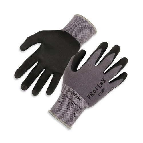 Proflex 7000 Nitrile-coated Gloves Microfoam Palm, Gray, 2x-large, Pair, Ships In 1-3 Business Days - Image 1
