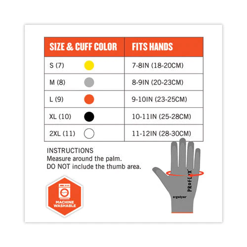 Proflex 7024 Ansi A2 Pu Coated Cr Gloves, Gray, Large, 12 Pairs/pack, Ships In 1-3 Business Days - Image 3