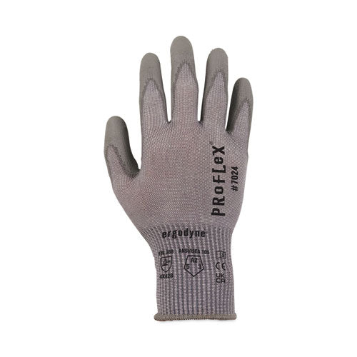 Proflex 7024 Ansi A2 Pu Coated Cr Gloves, Gray, 2x-large, 12 Pairs/pack, Ships In 1-3 Business Days - Image 2