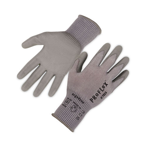 Proflex 7024 Ansi A2 Pu Coated Cr Gloves, Gray, X-large, Pair, Ships In 1-3 Business Days - Image 1