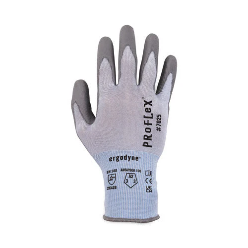 Proflex 7025 Ansi A2 Pu Coated Cr Gloves, Blue, Small, 12 Pairs/pack, Ships In 1-3 Business Days - Image 2