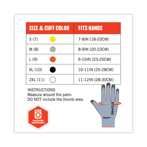 Proflex 7025 Ansi A2 Pu Coated Cr Gloves, Blue, Medium, 12 Pairs/pack, Ships In 1-3 Business Days - Image 2