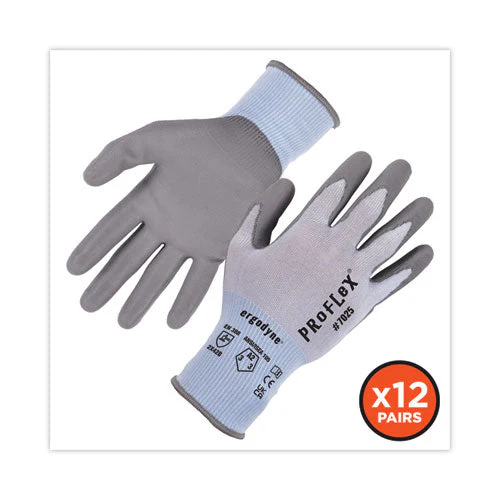 Proflex 7025 Ansi A2 Pu Coated Cr Gloves, Blue, Large, 12 Pairs/pack, Ships In 1-3 Business Days - Image 3