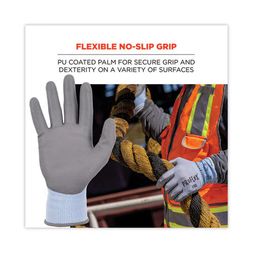 Proflex 7025 Ansi A2 Pu Coated Cr Gloves, Blue, X-large, 12 Pairs/pack, Ships In 1-3 Business Days - Image 3