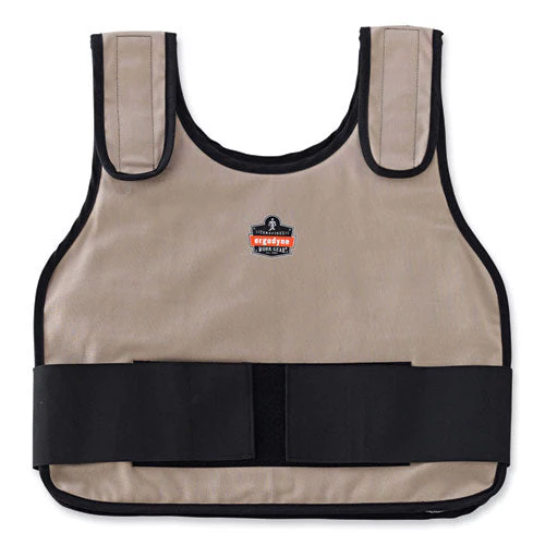 Chill-its 6235 Standard Phase Change Cooling Vest, Cotton, Small/medium, Khaki, Ships In 1-3 Business Days - Image 1