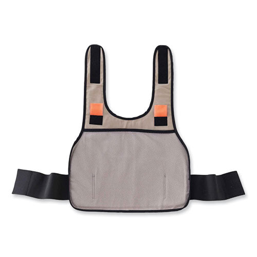 Chill-its 6235 Standard Phase Change Cooling Vest, Cotton, Large/x-large, Khaki, Ships In 1-3 Business Days - Image 3